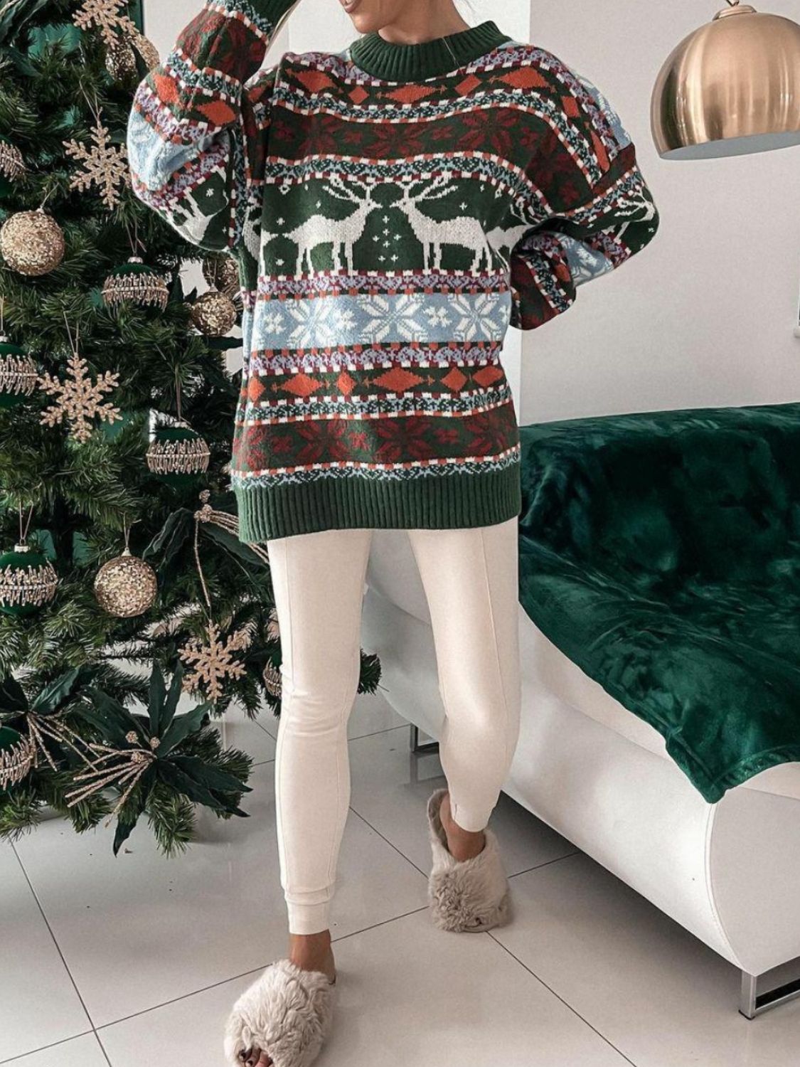Rhonwen Reindeer Sweater-Multiple Color Options