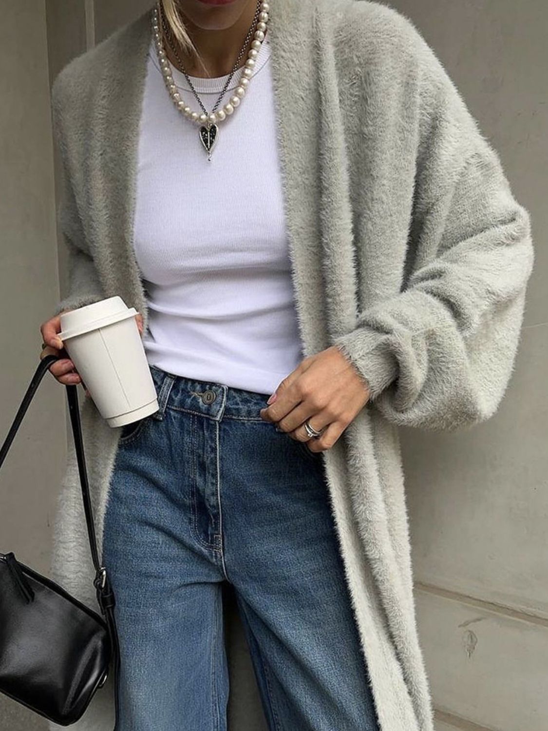 Leslie Lee Open Front Solid Color Cardigan- Multiple Colors