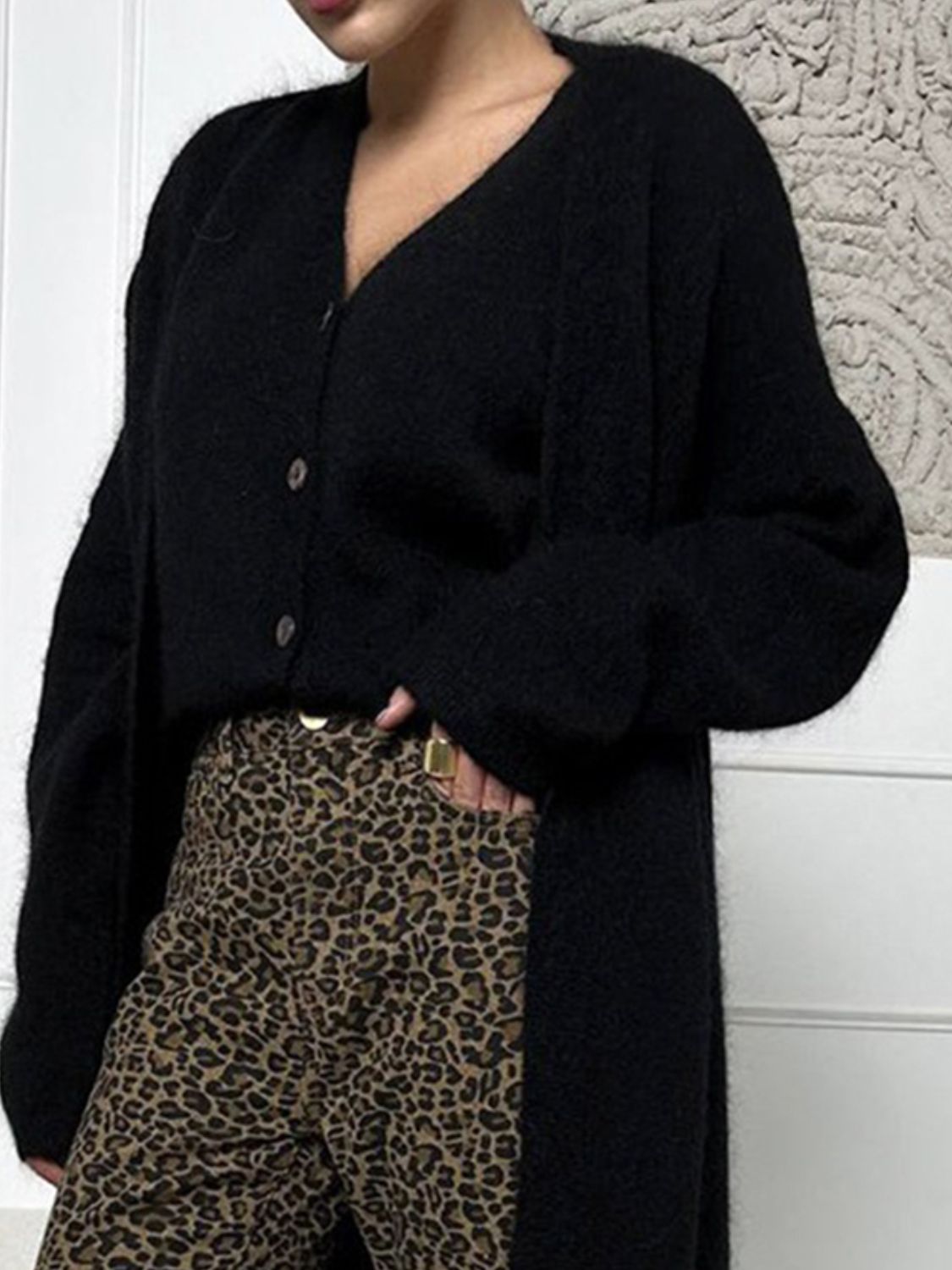 Leslie Lee Open Front Solid Color Cardigan- Multiple Colors