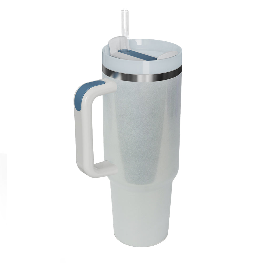 Sophia Stainless Steel Tumbler with Handle and Straw