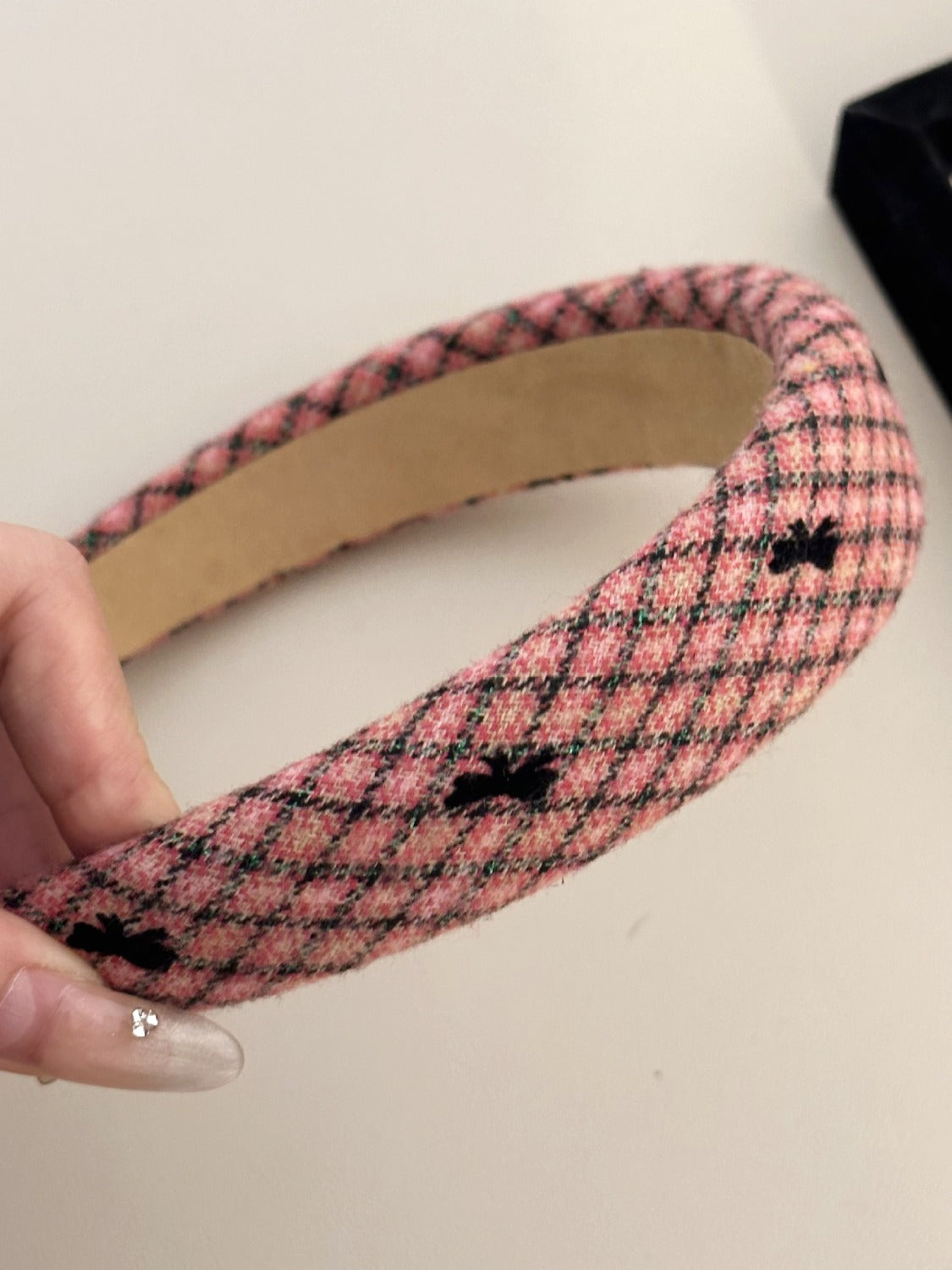 Preppy Plaid Bow Headband
