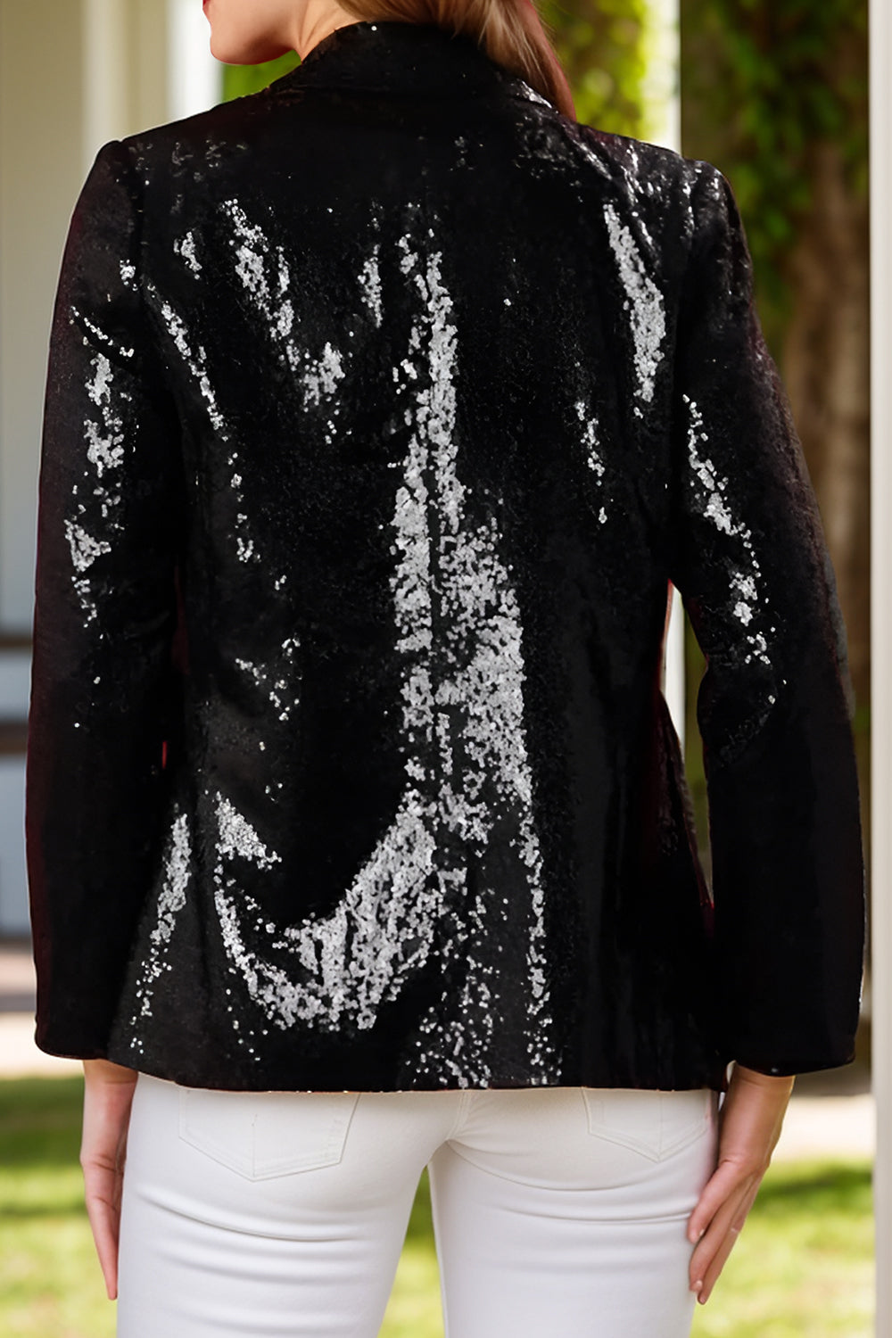 Sequin Nutcracker Long Sleeve Blazer-Multiple Color Options