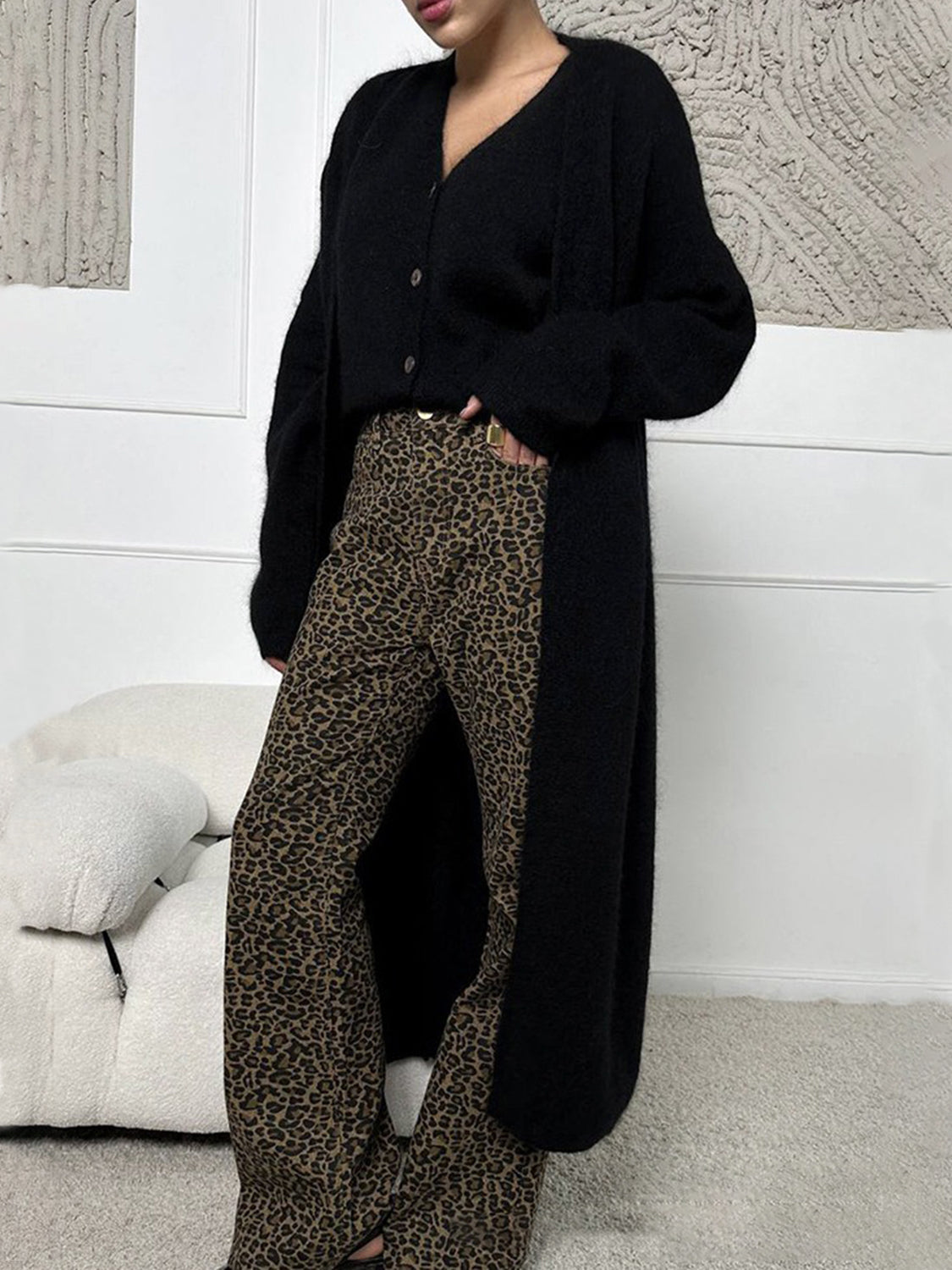 Leslie Lee Open Front Solid Color Cardigan- Multiple Colors
