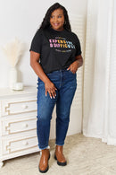 Expensive and Difficult Graphic Cuffed Sleeve T-Shirt