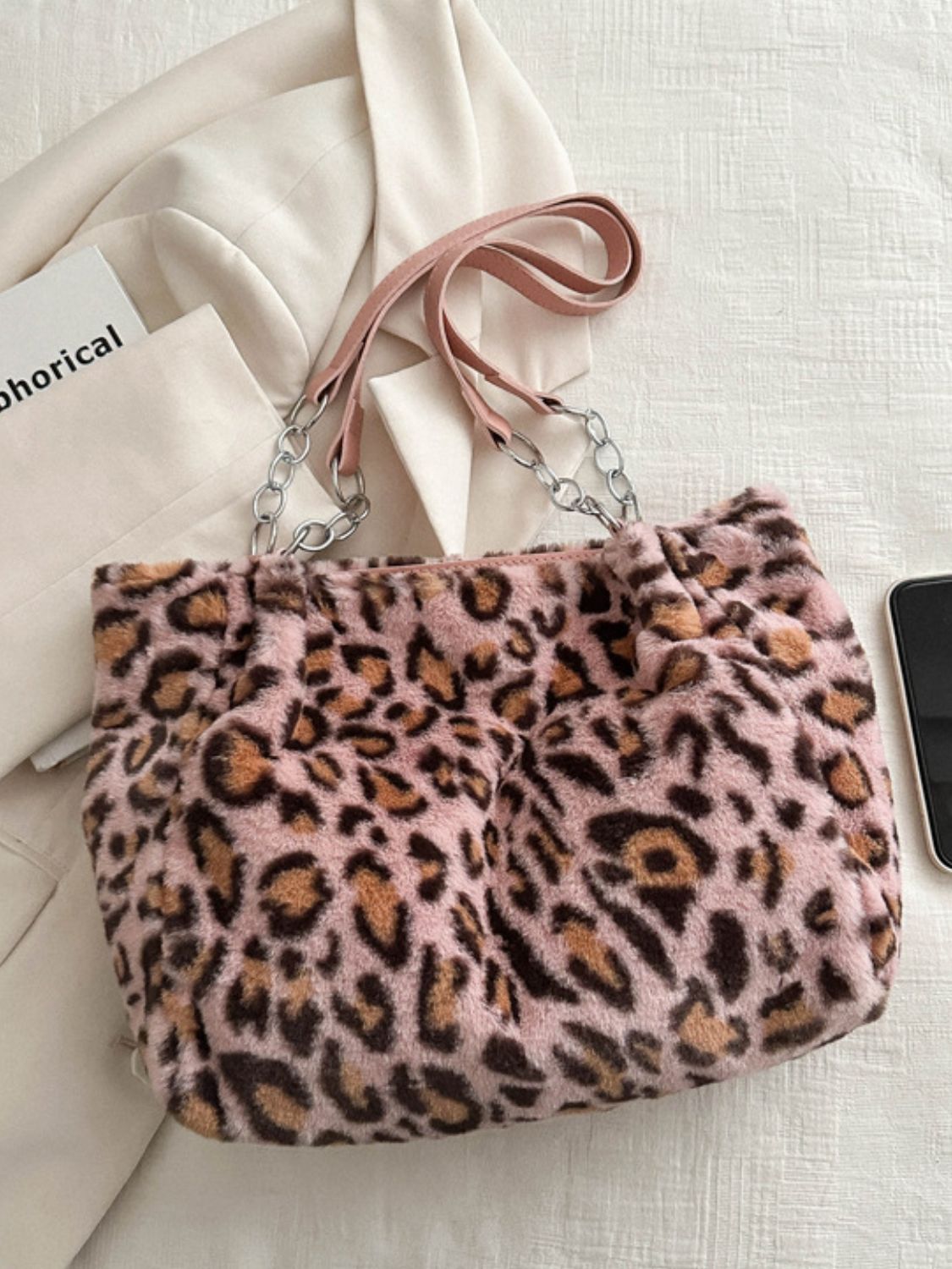 Fiona Faux Fur Leopard Shoulder Bag-Multiple Color Options