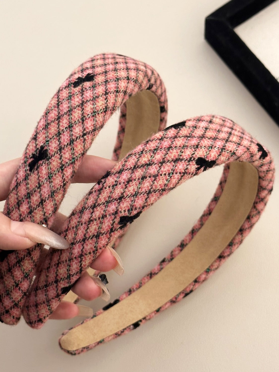 Preppy Plaid Bow Headband