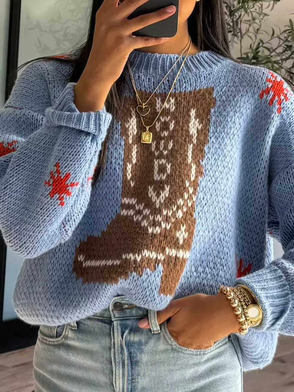 Giddy Up Boot Sweater