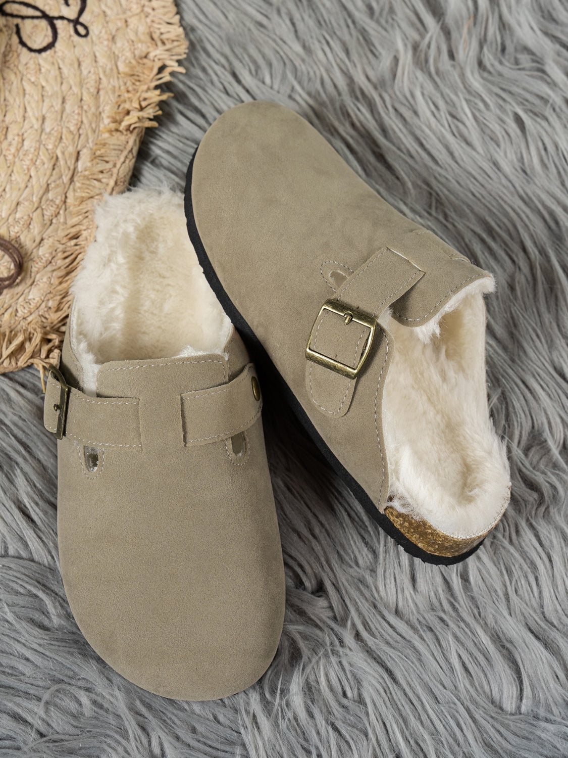 Samantha Suede Round Toe Slippers-Multiple Color Options