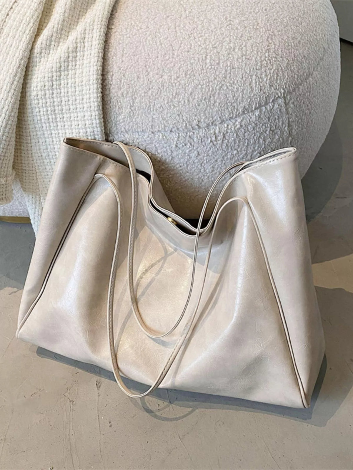 Isadora PU Leather Tote Bag- Multiple Colors