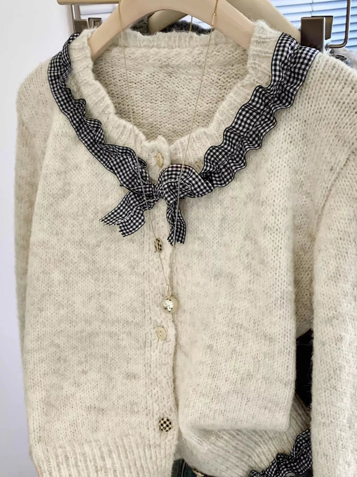 Matilda Ruffle Trim Button Up Cardigan- Multiple Colors