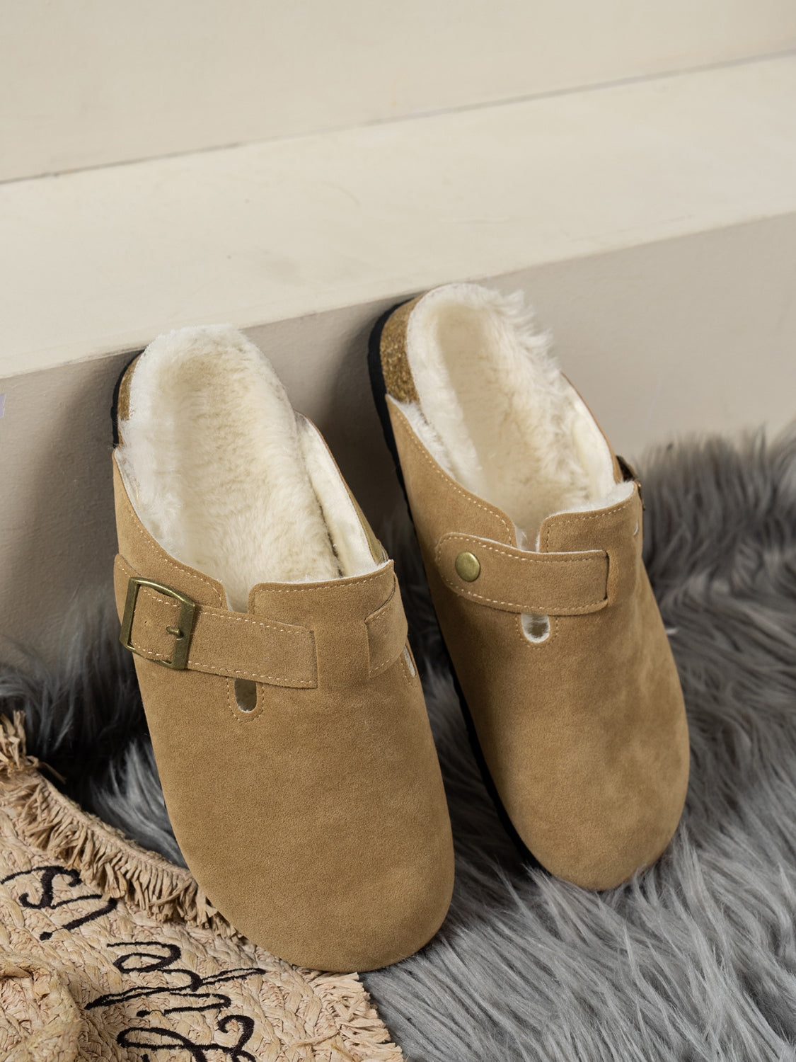 Samantha Suede Round Toe Slippers-Multiple Color Options