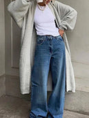 Leslie Lee Open Front Solid Color Cardigan- Multiple Colors