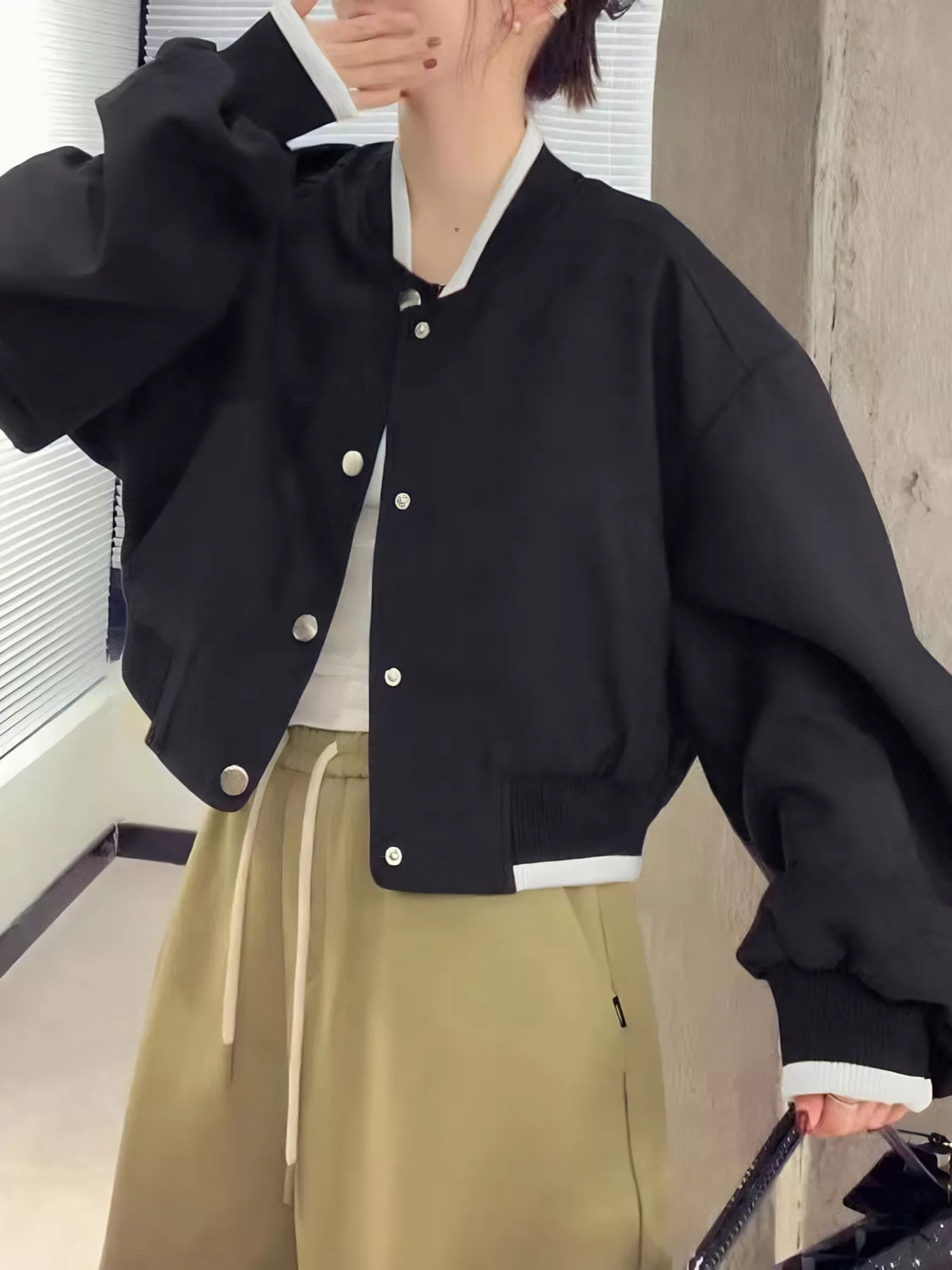Victoria Snap Down Cropped Jacket-Multiple Colors!