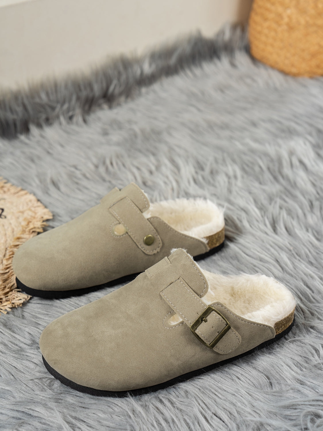 Samantha Suede Round Toe Slippers-Multiple Color Options