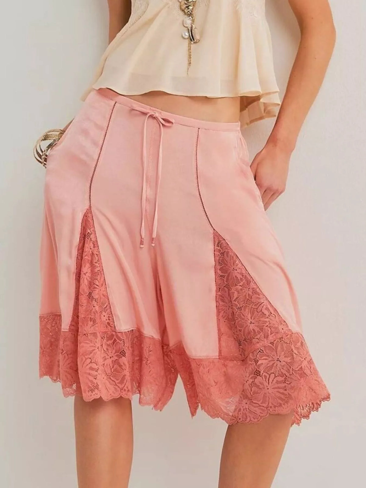 Alaiya Lace Bermuda Shorts-Multiple Colors!