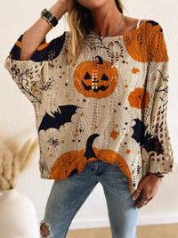 Felicity Halloween Pumpkin Loose Knit-Multiple Colors