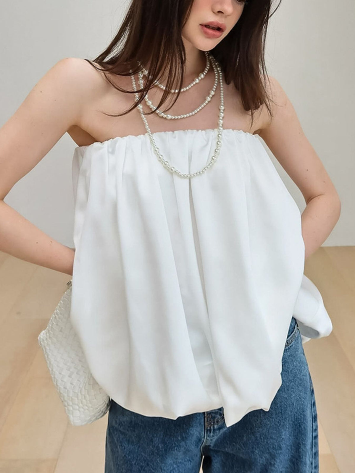 Bessie Bubble Hem Tube Top-Multiple Colors!