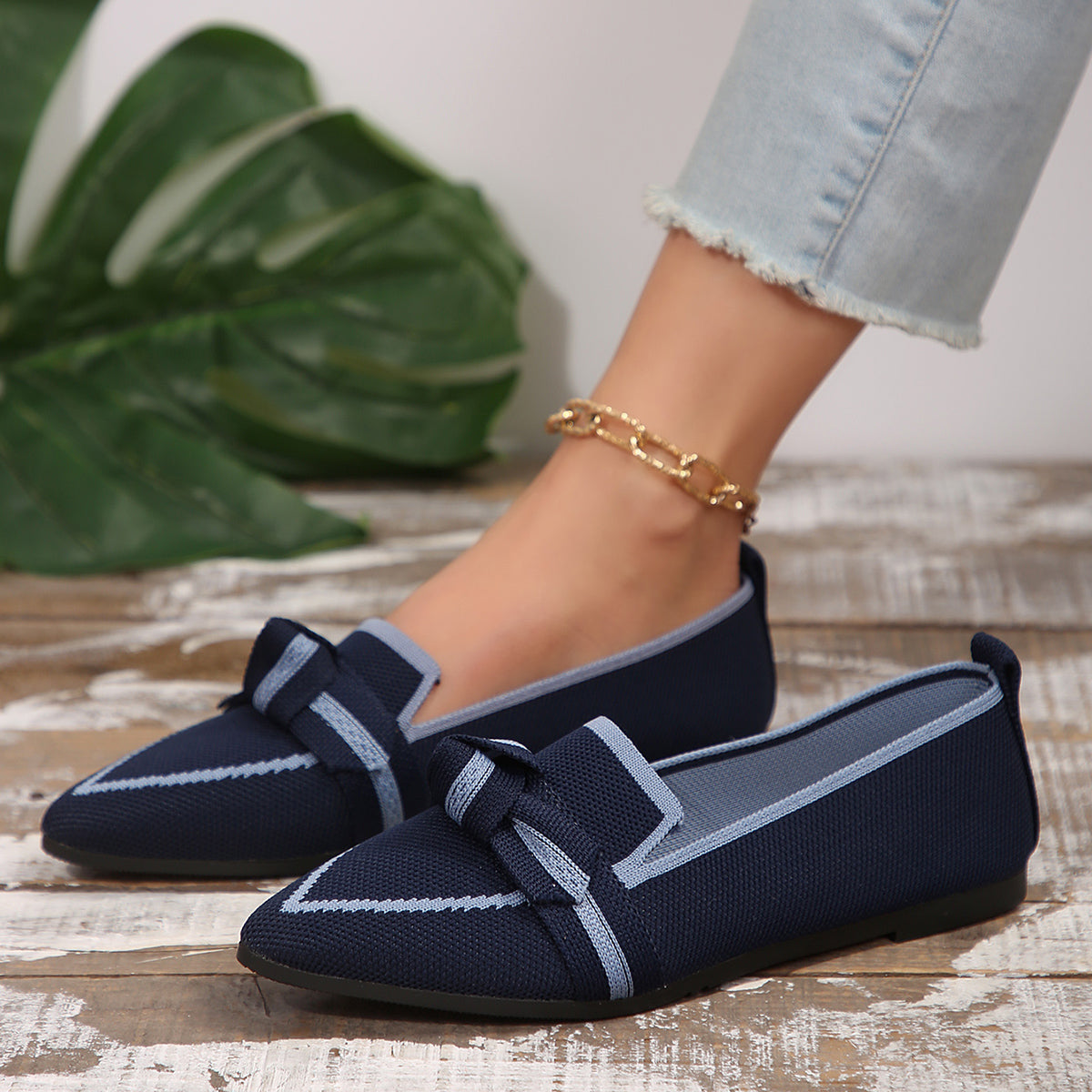 Beckett Bow Point Toe Loafers- Multiple Color Options