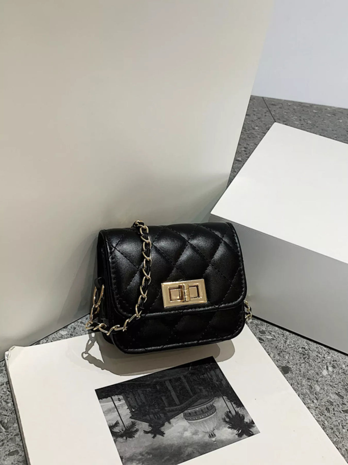 Juliet Quilted Chain Strap Crossbody Bag