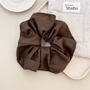 Gorgeous 3-Piece PU Leather Elastic Hair Scrunchie