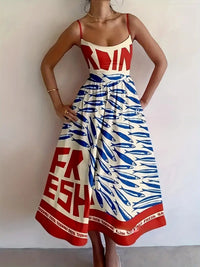 Harbor Addison Sardine Print l Midi Dress-multiple prints!