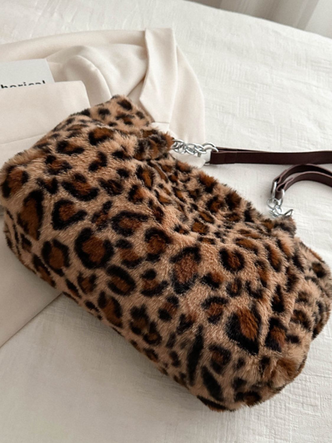 Fiona Faux Fur Leopard Shoulder Bag-Multiple Color Options