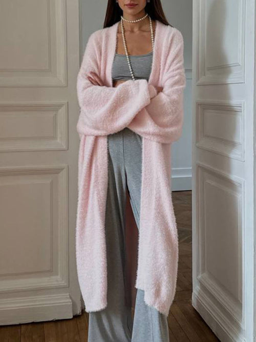 Leslie Lee Open Front Solid Color Cardigan- Multiple Colors