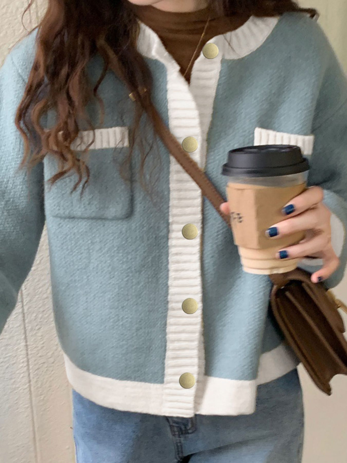 Scout Contrast Trim Button Up Cardigan-Multiple Colors!