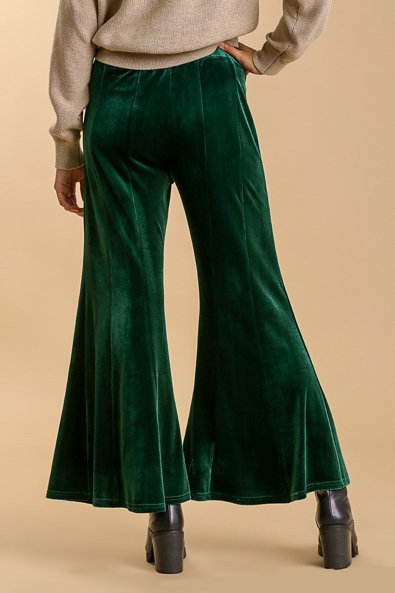 Elowynn High Rise Elastic Waist Flare Pants