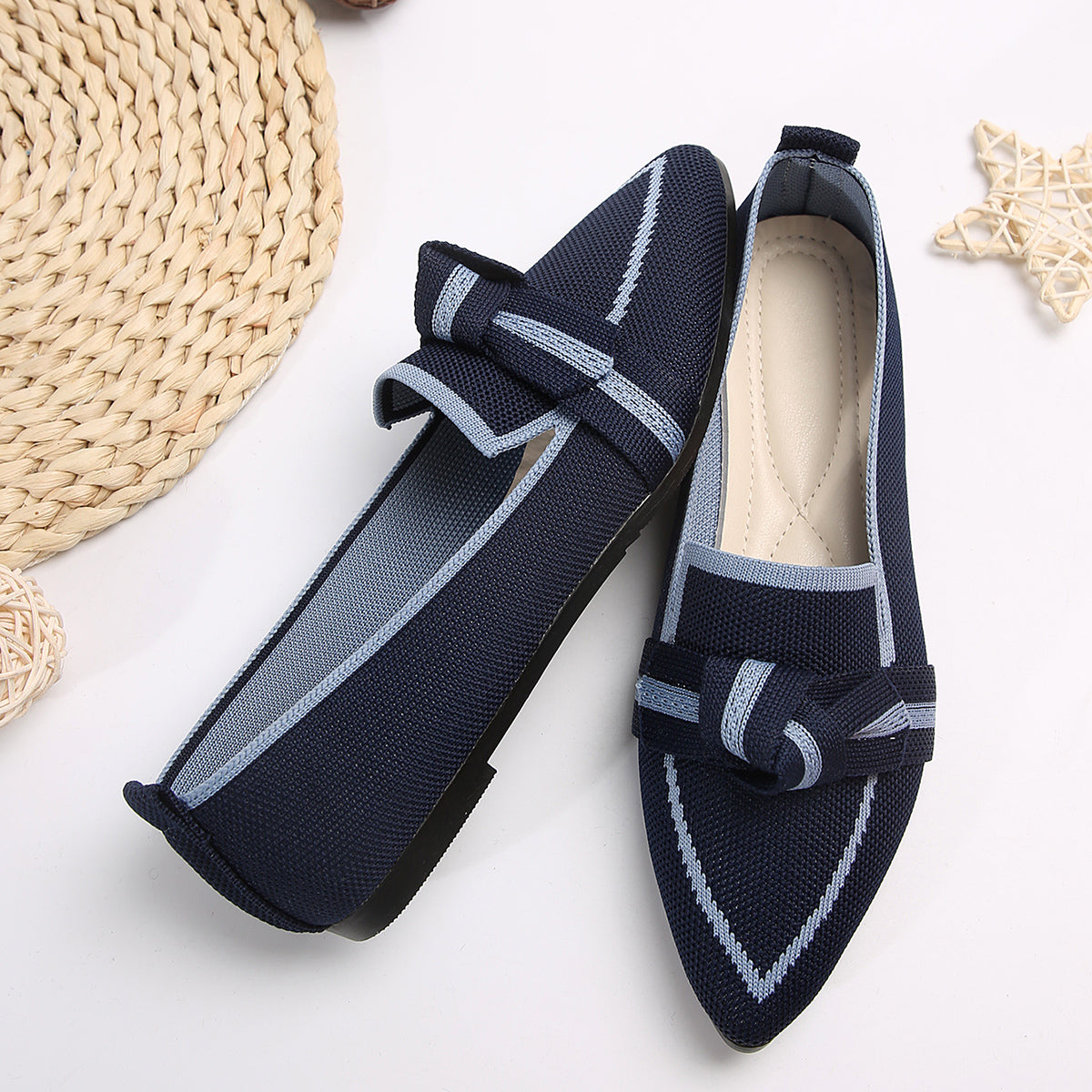 Beckett Bow Point Toe Loafers- Multiple Color Options