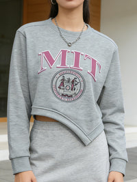 Lucy Mae Graphic Cropped Sweatshirt