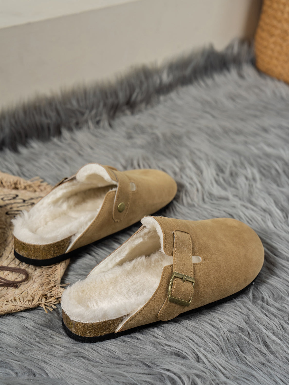 Samantha Suede Round Toe Slippers-Multiple Color Options