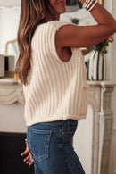 Nova Button Down Sweater Vest with Pockets- Multiple Colors