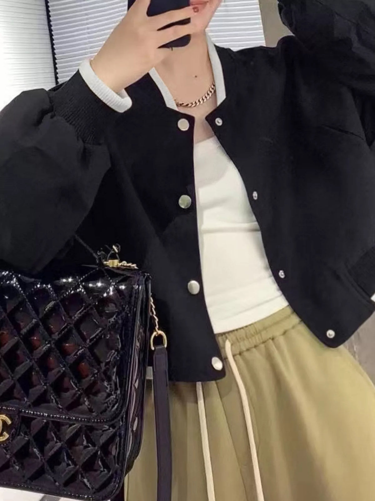 Victoria Snap Down Cropped Jacket-Multiple Colors!