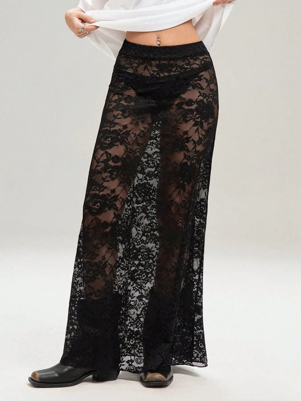 Floren Lace Maxi Skirt