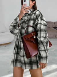 Cordelia Flannel Button Up Long Sleeve Top