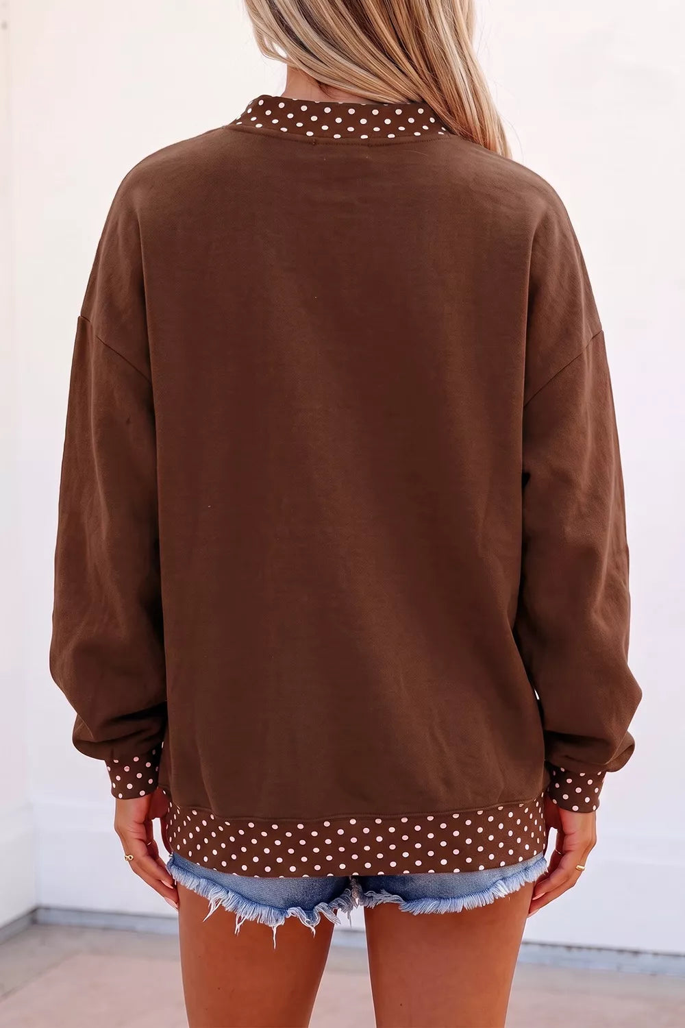 Polka Dot Pearl 'PRAY' Sweatshirt
