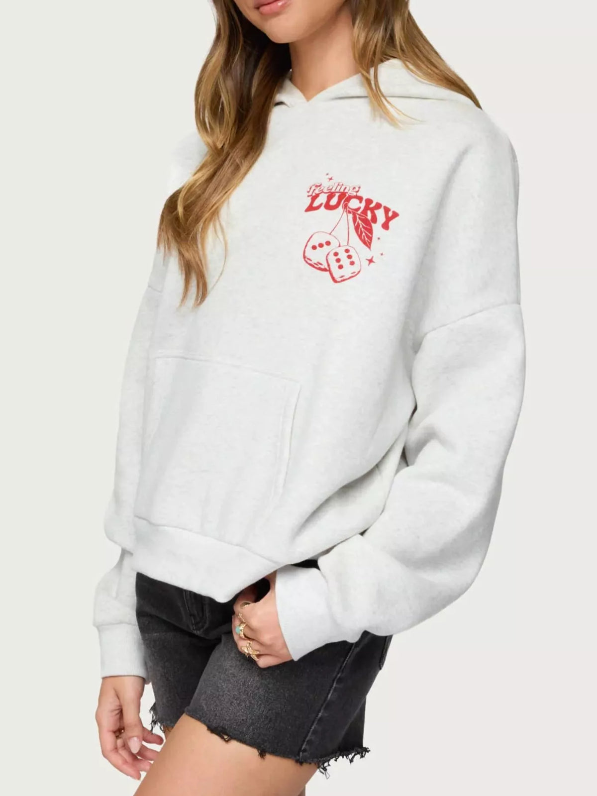 Marylilly Good Luck Babe Hoodie with Kangaroo Pocket-Multiple Styles!