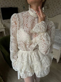 Jules Lace Top and Skirt Set-Multiple Colors!