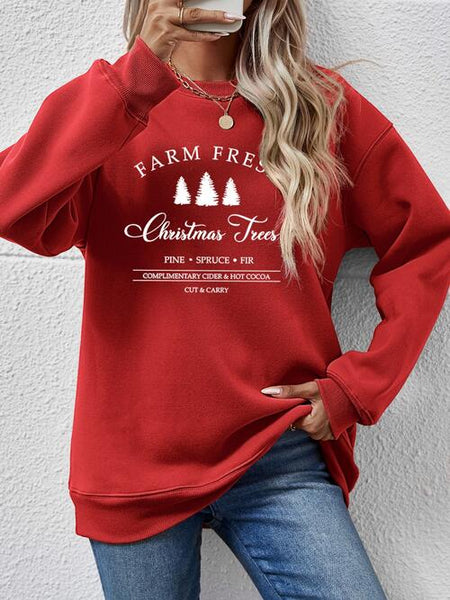 Farm Fresh Christmas Tree Sweatshirt-Multiple Color Options