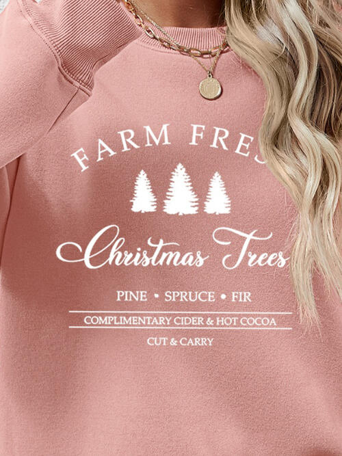 Farm Fresh Christmas Tree Sweatshirt-Multiple Color Options