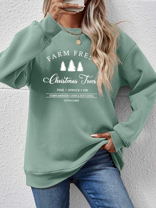 Farm Fresh Christmas Tree Sweatshirt-Multiple Color Options