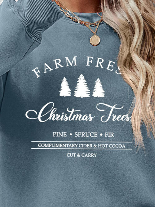 Farm Fresh Christmas Tree Sweatshirt-Multiple Color Options