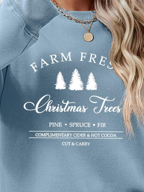 Farm Fresh Christmas Tree Sweatshirt-Multiple Color Options