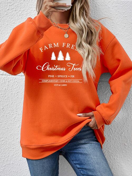 Farm Fresh Christmas Tree Sweatshirt-Multiple Color Options