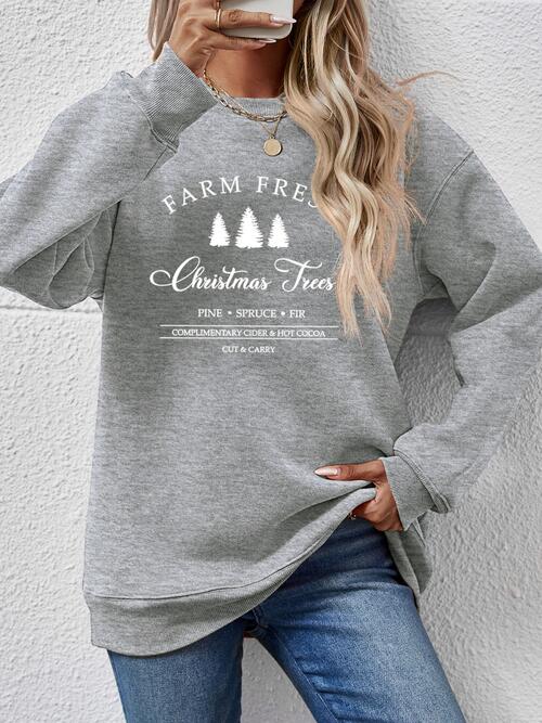 Farm Fresh Christmas Tree Sweatshirt-Multiple Color Options