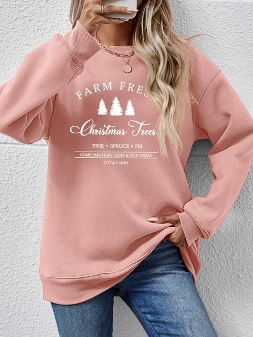 Farm Fresh Christmas Tree Sweatshirt-Multiple Color Options