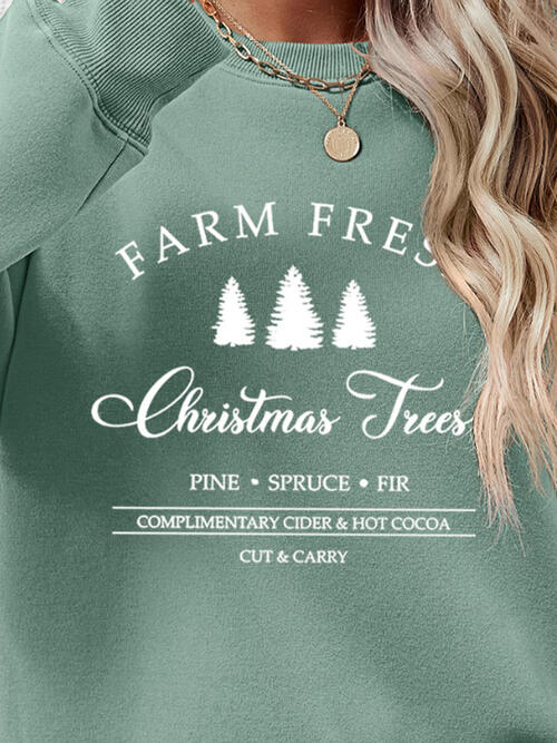 Farm Fresh Christmas Tree Sweatshirt-Multiple Color Options