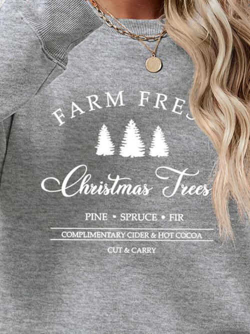 Farm Fresh Christmas Tree Sweatshirt-Multiple Color Options