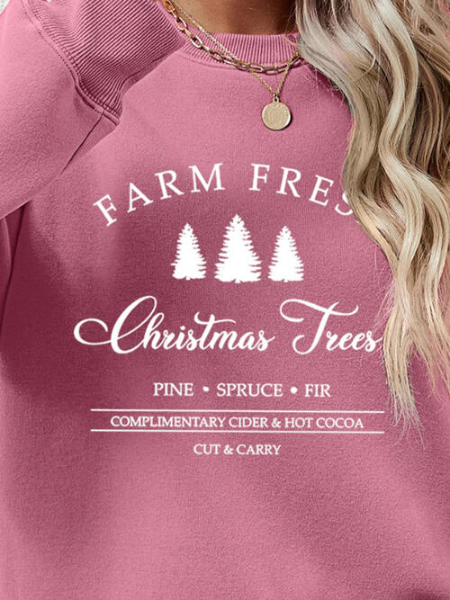 Farm Fresh Christmas Tree Sweatshirt-Multiple Color Options